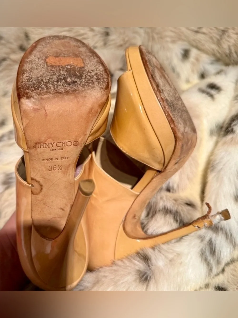 JIMMY CHOO - STILETTO - NUDE - PATENT LEATHER - Picture 4 of 8